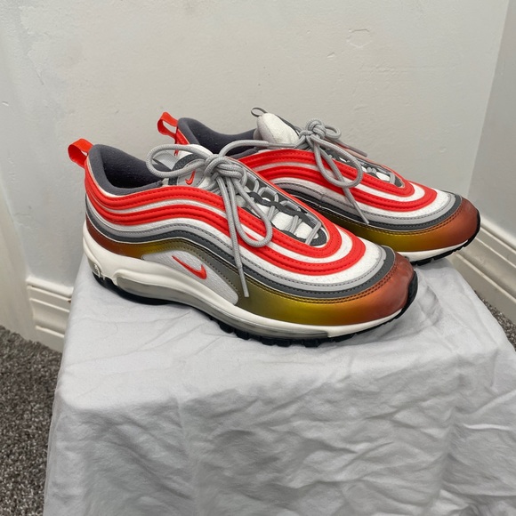 Nike Other - Nike Air Max 97 Gray and Orange Sneakers